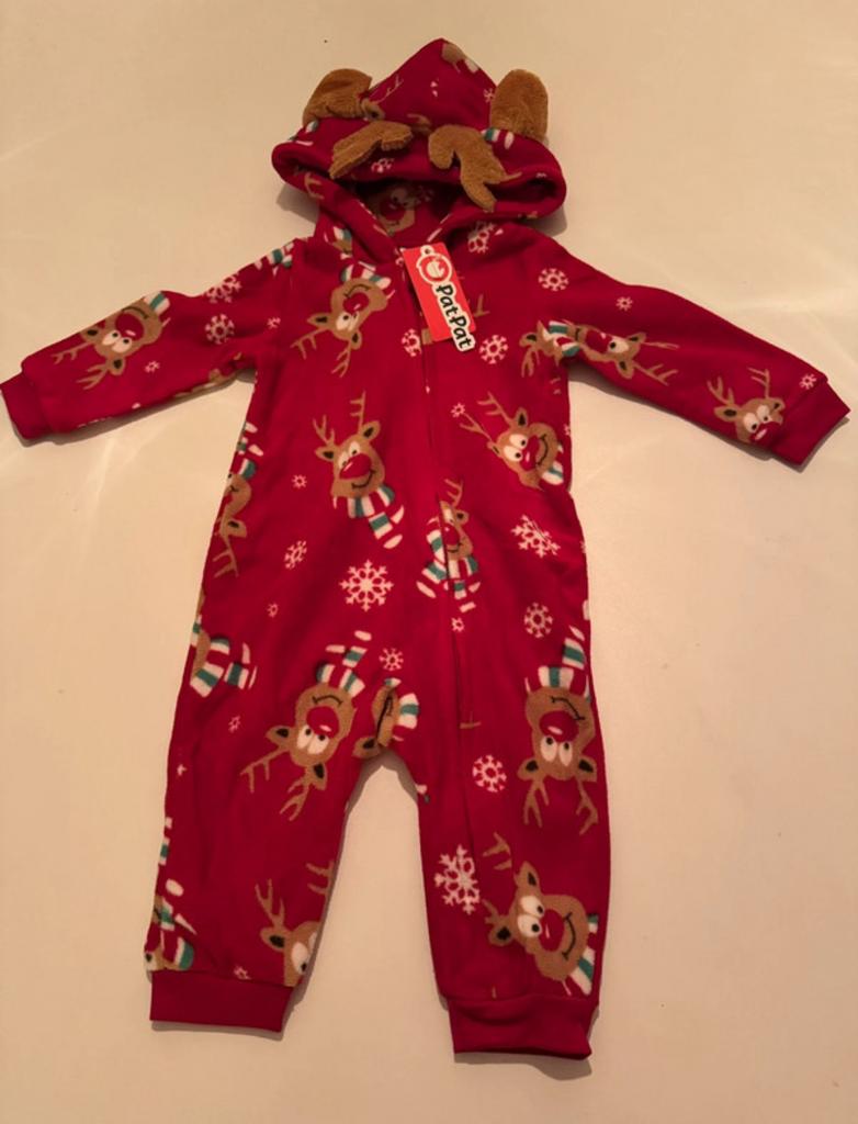 Rendier onesie voor baby, Kinderen en Baby's, Babykleding | Maat 86, Ophalen of Verzenden, Zo goed als nieuw, Jongetje of Meisje