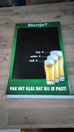 Blikken Heineken bord, Reclamebord, Plaat of Schild, Heineken, Ophalen of Verzenden, Zo goed als nieuw