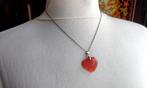 Ketting zilver 925 met hart stralende kattenogen, Nieuw, Ophalen of Verzenden, Met edelsteen, Zilver