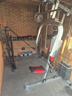 Complete thuis Gym sportschool complete set dumbbell en meer, Sport en Fitness, Fitnessapparatuur, Ophalen, Benen, Gebruikt, Krachtstation