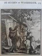 originele koper gravure de Waarzegger, Jan Luyken, 1730, Antiek en Kunst, Kunst | Etsen en Gravures, Verzenden
