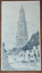Anton Pieck Ets Cunera Toren Rhenen, Antiek en Kunst, Ophalen of Verzenden