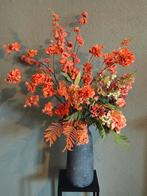 boeket terra roest oranje tinten met betonlook vaas, Ophalen, Nieuw, Binnen