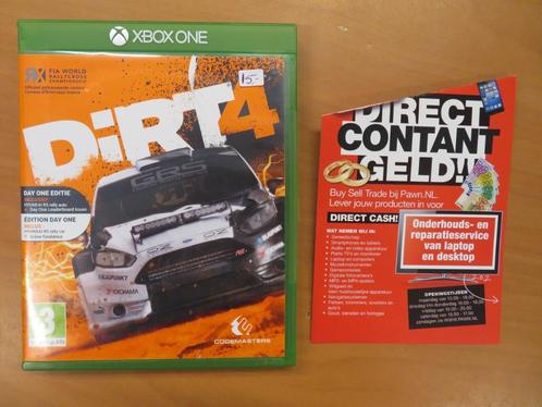 Xbox One Dirt 4 | Pawn Eindhoven, Spelcomputers en Games, Games | Xbox One, Gebruikt, Racen en Vliegen, 3 spelers of meer, Vanaf 3 jaar