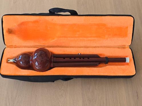 Prachtige vintage Hulusi of huluxiao , chinese aerofoon €59, Muziek en Instrumenten, Blaasinstrumenten | Overige, Zo goed als nieuw