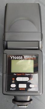 Flitser Yongnuo YN 468 Speedlite voor Canon, Ophalen of Verzenden, Zo goed als nieuw, Canon, Kantelbaar