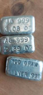 Zilverbaar, Postzegels en Munten, Edelmetalen en Baren, Ophalen of Verzenden, Zilver