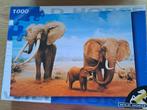 Wild Horse puzzel 1000 stukjes olifanten, Ophalen of Verzenden, 500 t/m 1500 stukjes, Zo goed als nieuw, Legpuzzel