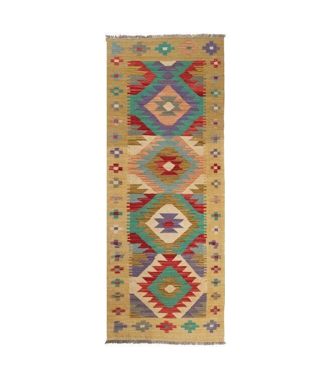 Handgeweven Kelim Loper - 203x69 cm, Huis en Inrichting, Stoffering | Tapijten en Kleden, Zo goed als nieuw, 50 tot 100 cm, 200 cm of meer