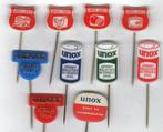 10 speldjes UNOX SOEP VLEESPRODUCTEN OSS (A4)  KIJK OOK EENS, Verzamelen, Speldjes, Pins en Buttons, Verzenden, Gebruikt, Overige onderwerpen