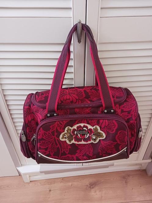 Oilily handtas weekendtas bordeaux en zwart, Sieraden, Tassen en Uiterlijk, Tassen | Damestassen, Zo goed als nieuw, Overige typen