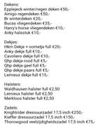 HEEL veel paarden spullen te koop!, Ophalen of Verzenden, Zo goed als nieuw, Overige soorten