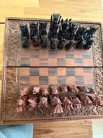 Balinees Houten Schaakbord - Handgesneden Vintage, Antiek en Kunst, Ophalen of Verzenden