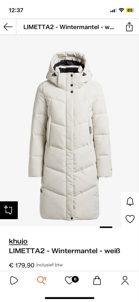 Khujo Limetta2 Winterjas Dames - Nieuw in Doos, Kleding | Dames, Jassen | Winter, Nieuw, Wit, Ophalen of Verzenden