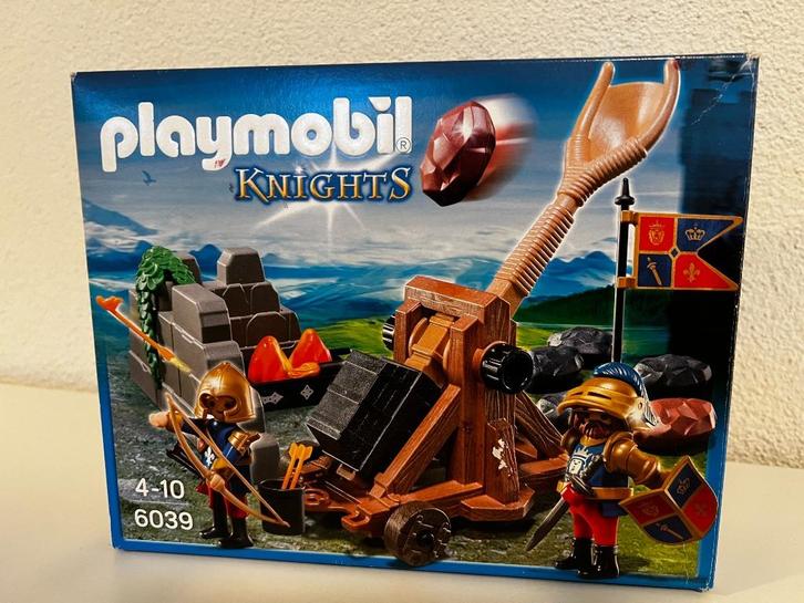 Playmobil 6039 – Knights / ridders – Katapult, Kinderen en Baby's, Speelgoed | Playmobil, Zo goed als nieuw, Complete set, Ophalen of Verzenden