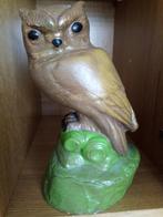 Zwaar Uilenbeeldje, Tuin en Terras, Tuinbeelden, Ophalen of Verzenden, Gebruikt, Beton, Dierenbeeld