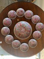 Chinees servies Kanton Famille Rose 13-delig ca. 1950-1970, Antiek en Kunst, Ophalen of Verzenden