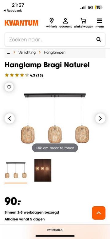 Hanglamp kwantum (bragi)