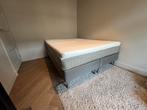 IKEA boxspring 160x200 Espevär bed matras met topper, Huis en Inrichting, Slaapkamer | Boxsprings, Verzenden, Tweepersoons, 200 cm