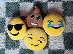 Emoji Kussens - 30cm - Verschillende Emoties, Ophalen, Zo goed als nieuw, Geel, Rond