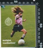 Sticker: KNVB - Meisjes voetballen, Ophalen of Verzenden, Zo goed als nieuw, Sport