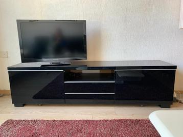 TV meubel kast ZWART hoogglans beschikbaar voor biedingen