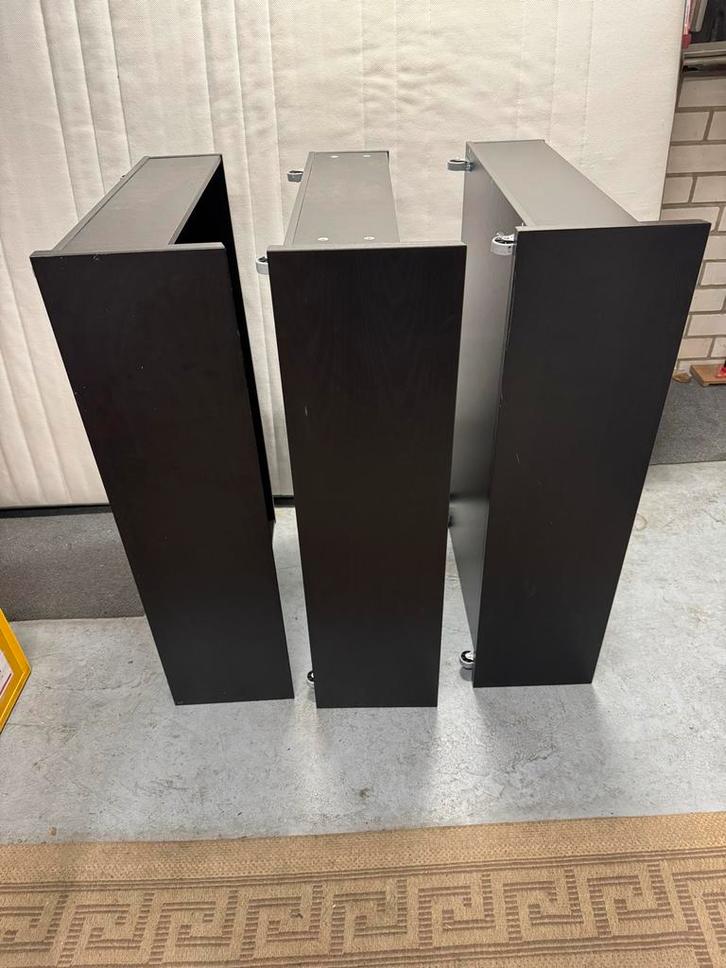 3x IKEA Malm lade zwartbruin, Huis en Inrichting, Slaapkamer | Bedden, Gebruikt, Tweepersoons, Overige maten, Hout, Zwart, Ophalen