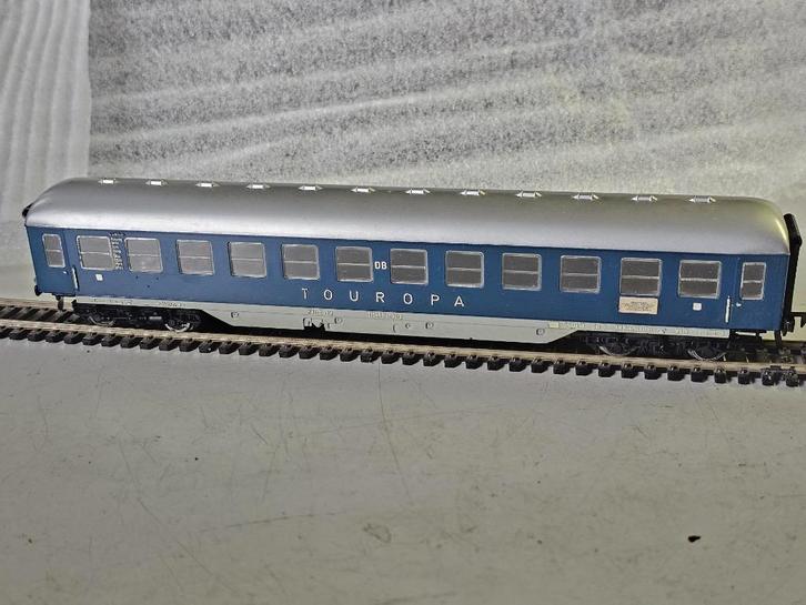 Modeltrein Ho wagon, Fleischmann TOUROPA rijtuig, Hobby en Vrije tijd, Modeltreinen | H0, Gebruikt, Wagon, Gelijkstroom, Fleischmann