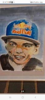 Max Verstappen - aquarel, Verzamelen, Automerken, Motoren en Formule 1, Ophalen of Verzenden, Zo goed als nieuw, Formule 1