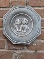 Honden wanddecoratie betonnen beeld tuinbeeld beton, Beton, Ophalen of Verzenden
