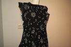 Erdem x h&m prachtige jurk zijde voilants bloemen print M, Maat 38/40 (M), Verzenden, Zwart, Erdem x H&M