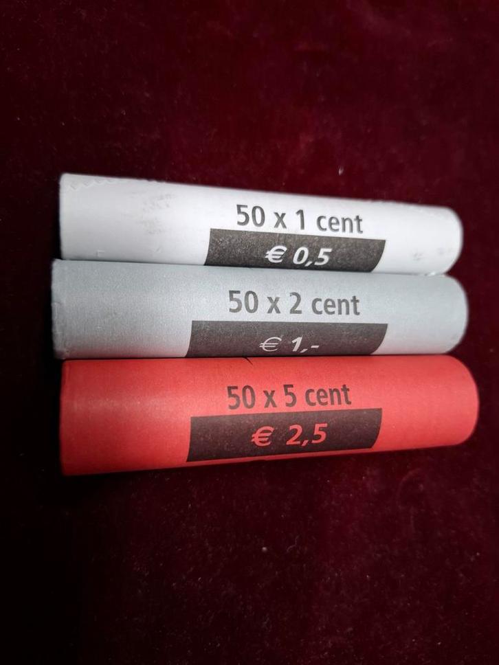 Muntrollen 1, 2 en 5 eurocent - Koninklijke Nederlandse Munt, Postzegels en Munten, Munten | Europa | Euromunten, Setje, 5 cent