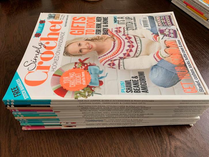 Simply crochet haakmagazine (15 stuks), Hobby en Vrije tijd, Breien en Haken, Zo goed als nieuw, Haken, Patroon of Boek, Ophalen of Verzenden