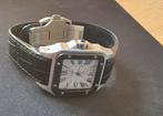 Cartier, Sieraden, Tassen en Uiterlijk, Horloges | Heren, Overige merken, Leer, Staal, Polshorloge