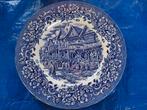 Mooi Engels blauw dinerbord, Antiek en Kunst, Ophalen