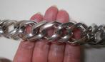 Zilveren zware Buddha to Buddha schakel armband nr.928, Verzenden, Zo goed als nieuw, Zilver, Zilver