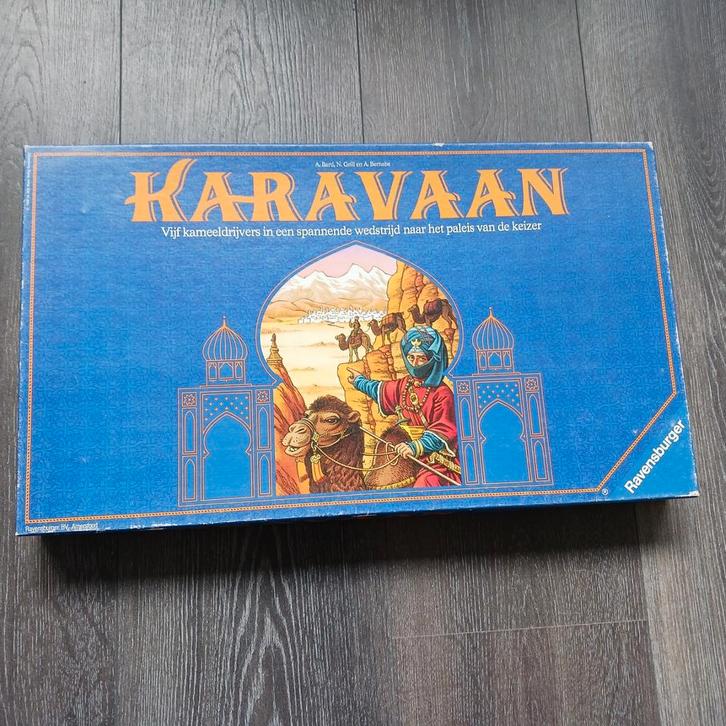 Nr 53) Karavaan, Hobby en Vrije tijd, Gezelschapsspellen | Bordspellen, Zo goed als nieuw, Ophalen of Verzenden