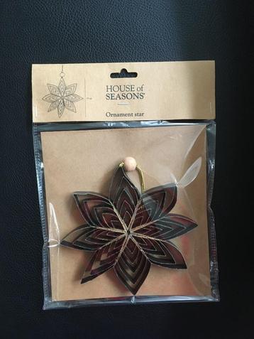 House of Seasons Ster Kerstornament Ø15cm Papier zwart Nieuw beschikbaar voor biedingen
