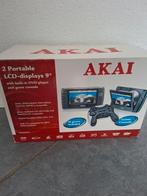 Akai 2x 9 inch draagbare DVD speler, Ophalen of Verzenden, Zo goed als nieuw