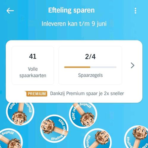 Efteling €13,50 korting per kaartje - Eftelingzegels / zegel, Tickets en Kaartjes, Kortingen en Cadeaubonnen, Drie personen of meer