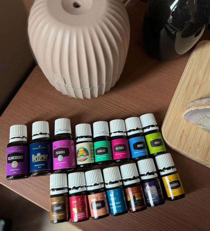 Young living olien, Sport en Fitness, Gezondheidsproducten en Wellness, Zo goed als nieuw, Aroma, Ophalen of Verzenden