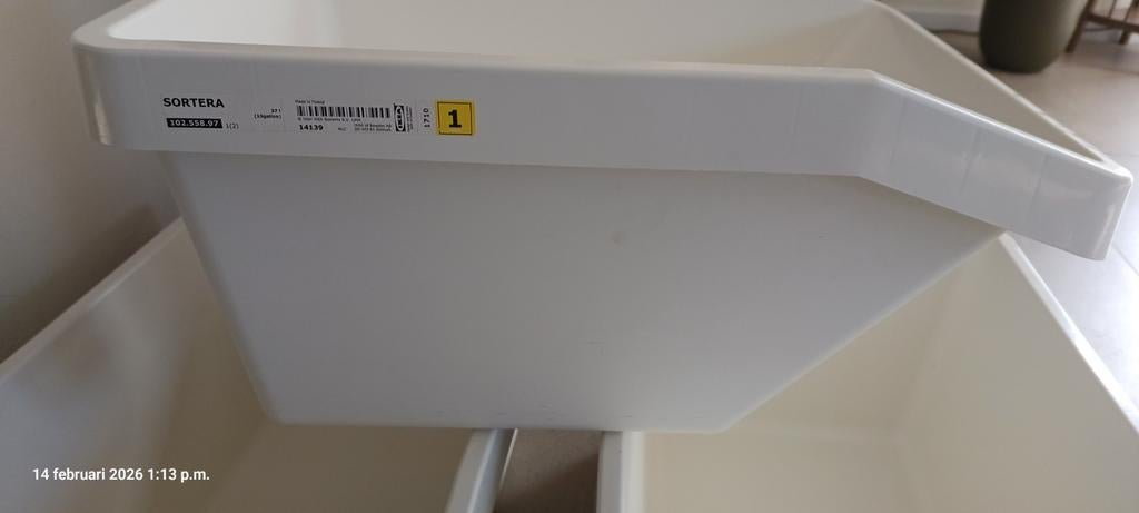 Ikea Sortera Afvalbak - Zo goed als nieuw!, Huis en Inrichting, Woonaccessoires | Prullenbakken, Zo goed als nieuw, Kunststof