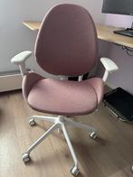 HATTEFJÄLL Office chair with armrests, Ophalen, Zo goed als nieuw, Roze, Bureaustoel
