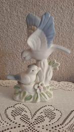Prachtig vintage porseleinen beeldje met twee vogels, Antiek en Kunst, Antiek | Porselein, Ophalen of Verzenden