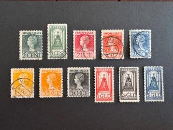 1923 25-jarig regeringsjub Kon Wilh NVPH nr 121-131 gestemp beschikbaar voor biedingen