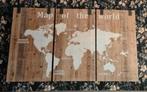 Mooi 3 luik schilderij map of the world, Ophalen, Schilderij