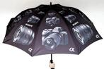Nieuwe grote Sony paraplu met camera en lens print. Ideaal v, Ophalen of Verzenden, Nieuw, Zwart