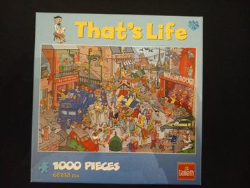 Thats life puzzel 1000 stukjes  beschikbaar voor biedingen