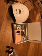 Gel nagel set, uv lamp, nail drill, Ophalen of Verzenden, Zo goed als nieuw, Handen en Nagels