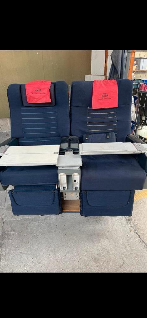 KLM vliegtuigstoelen - uniek stuk uit de luchtvaart, Verzamelen, KLM Huisjes, Gebruikt, 1 t/m 20, Ophalen of Verzenden